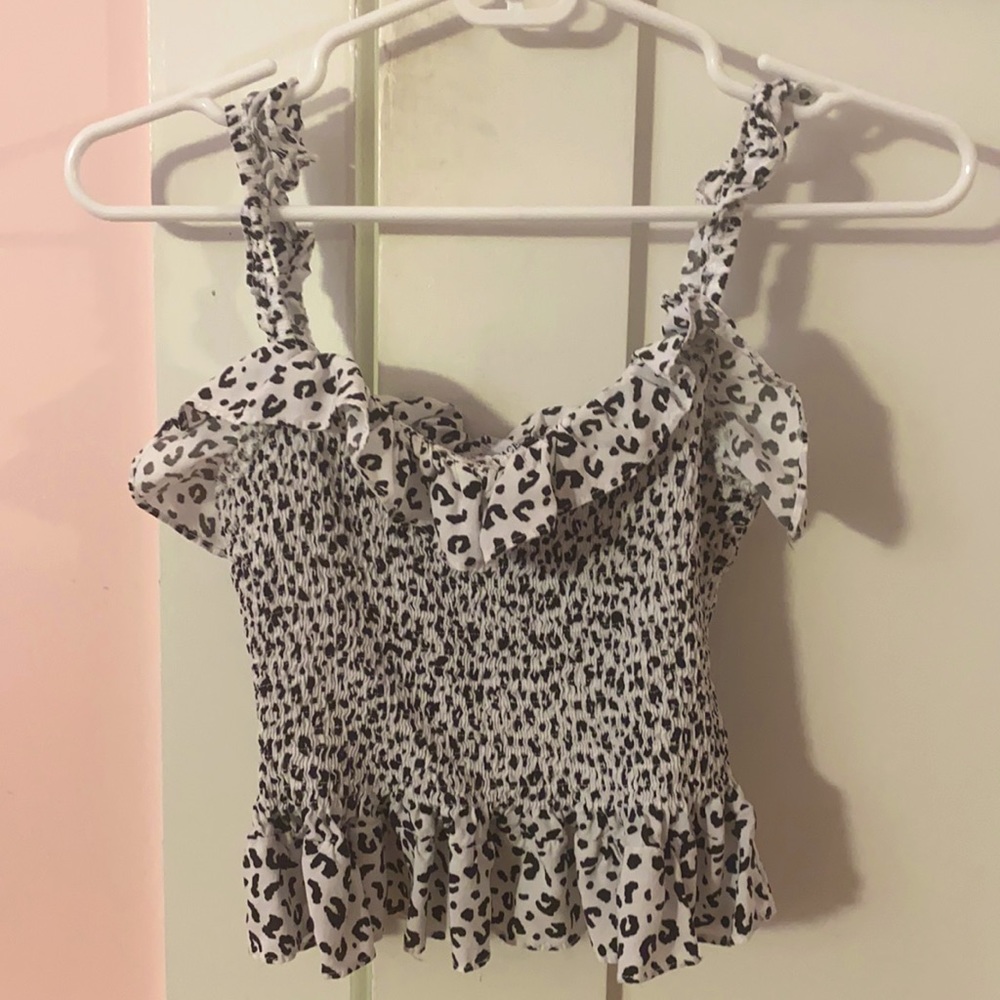 Cheetah print tank top